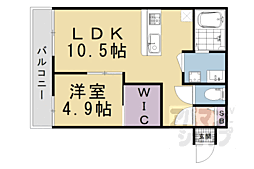 Ｐｒｉｖａｔｅ　Ｒｅｓｉｄｅｎｃｅ　ＨＩＲＯ 1階1LDKの間取り
