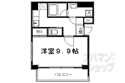 ヴァンウエスト 1Kの間取図画像