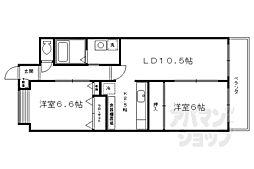エミネンスコート 2LDKの間取図画像