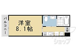 クレアラ・クーオ 1Kの間取図画像