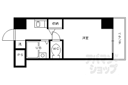 ゴールドクレスト 1Kの間取図画像
