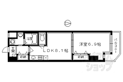 ボナール・レーブ 1LDKの間取図画像