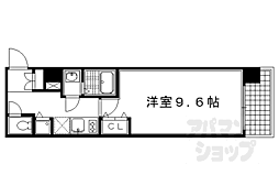 プレサンス京都四条大宮 1Kの間取図画像