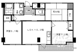 玉屋山三小路 3LDKの間取図画像