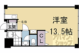 小山マンション ワンルームの間取図画像