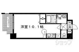 サムティ京都二条 1Kの間取図画像