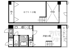 ホーユウコンフォルト西陣 1Kの間取図画像