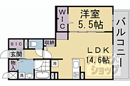 グランジェリサーチパークイースト 1LDKの間取図画像