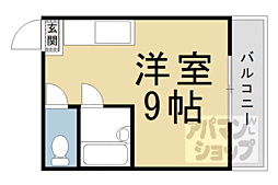 フロントパーク ワンルームの間取図画像