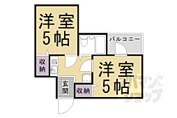 アメニティー京都一番館 2Kの間取図画像