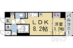 LEONCOMFORT西大路御池 1LDKの間取図画像