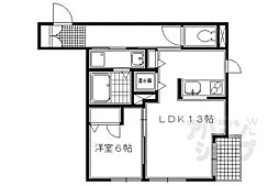 シャーメゾン堀川 1LDKの間取図画像