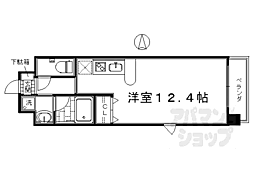 花 ワンルームの間取図画像