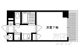 リーガル京都西陣 1Kの間取図画像