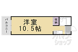 シャルマン松原通 ワンルームの間取図画像