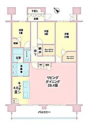パークシティ東京ベイ新浦安Sea 3LDKの間取図画像