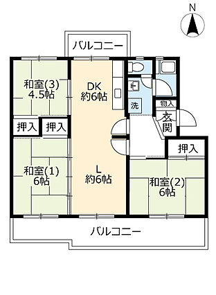 UR都市機構保津川団地3号棟_間取り_0