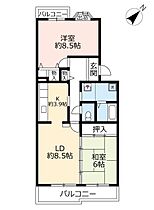 UR平城左京  ｜ 奈良県奈良市左京2丁目（賃貸マンション2LDK・5階・67.52㎡） その2