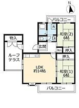 UR奈良青山  ｜ 奈良県奈良市青山3丁目（賃貸マンション2LDK・5階・68.01㎡） その2