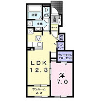 グレイス木津川　II 102 ｜ 京都府木津川市市坂久保川44-1（賃貸アパート1LDK・1階・50.42㎡） その2