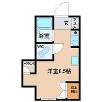 グランテール西福井 210 ｜ 福井県福井市文京 4丁目9-8（賃貸マンション1R・2階・18.24㎡） その2