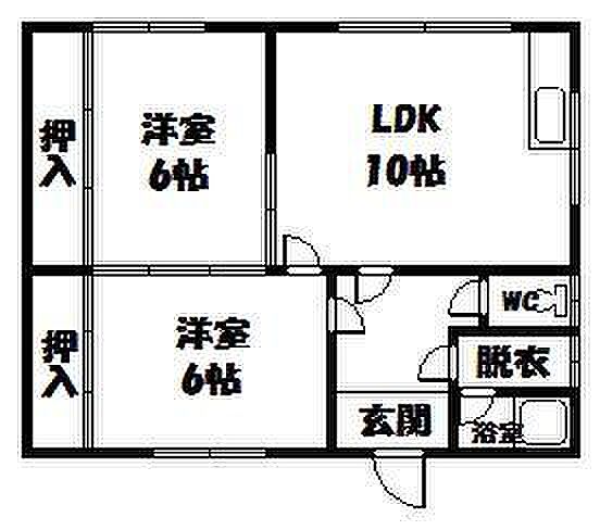 ミット豊岡 201｜北海道旭川市豊岡十五条4丁目(賃貸アパート2LDK・2階・51.03㎡)の写真 その2