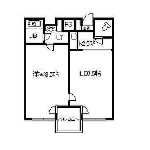 リオグランデ 214｜北海道旭川市豊岡八条3丁目(賃貸マンション1LDK・2階・45.30㎡)の写真 その2