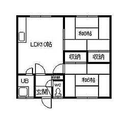間取図画像 2LDK