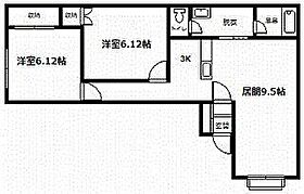 シンシア 103 ｜ 北海道旭川市旭神一条5丁目8番地3号（賃貸アパート2LDK・1階・52.44㎡） その2