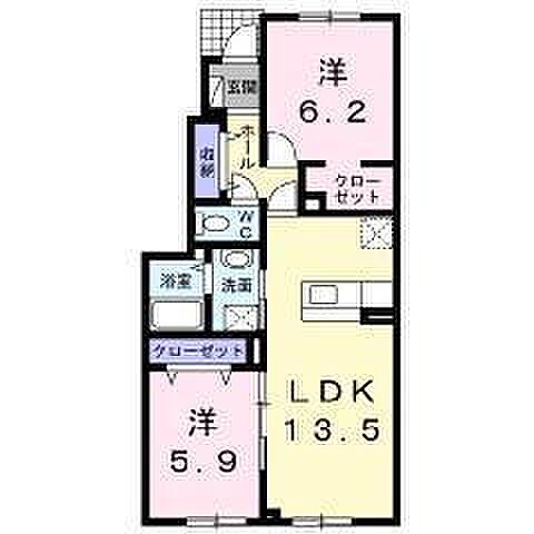 ピュアドリームI 101｜北海道旭川市東光十二条1丁目(賃貸アパート2LDK・1階・60.07㎡)の写真 その2