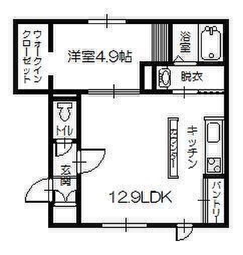 norfino Lasoie B-2｜北海道富良野市錦町(賃貸アパート1LDK・1階・40.48㎡)の写真 その2