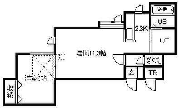 デュエットIB棟 202｜北海道旭川市旭神二条1丁目(賃貸アパート1LDK・2階・46.53㎡)の写真 その2