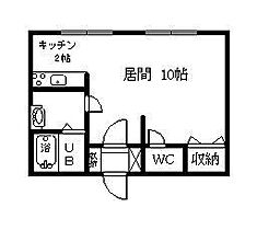 コーポワク 6 ｜ 北海道旭川市神楽岡七条6丁目4番地12号（賃貸アパート1R・2階・28.35㎡） その2