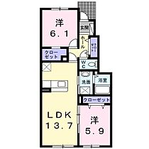 カンポ　ベルデ 103 ｜ 北海道上川郡東神楽町ひじり野北一条2丁目2番地3号（賃貸アパート2LDK・1階・60.58㎡） その2