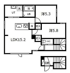 間取図画像 2LDK