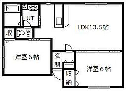 間取図画像 2LDK