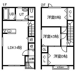 コンフォール豊岡 3LDKの間取図画像