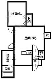 アリエッタ 1LDKの間取図画像