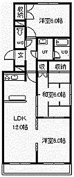 グリーンヒル豊岡 3LDKの間取図画像