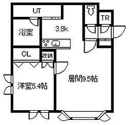 BOX・A 1LDKの間取図画像