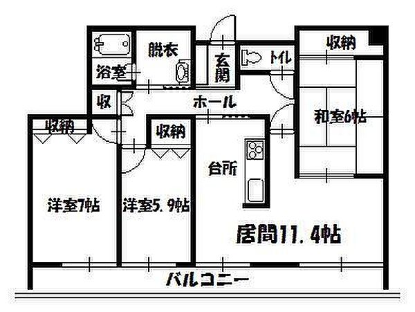 トーアパレス豊岡 502｜北海道旭川市豊岡七条4丁目(賃貸マンション3LDK・5階・73.81㎡)の写真 その2