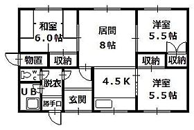 東光14-8平屋（8） ZZZ ｜ 北海道旭川市東光十四条8丁目1番地15号（賃貸一戸建3LDK・--・65.20㎡） その2