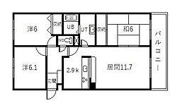 間取図画像 3LDK