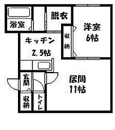 間取図画像 1LDK