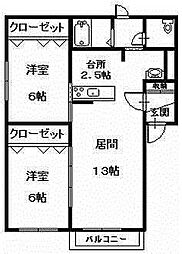 間取図画像 2LDK