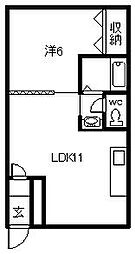 間取図画像 1LDK