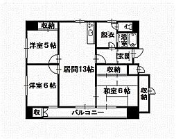 間取図画像 3LDK
