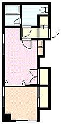 旭町1-3ユニベール 1DKの間取図画像