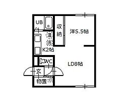 間取図画像 1LDK