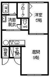 ラフレーズ大町1 1LDKの間取図画像